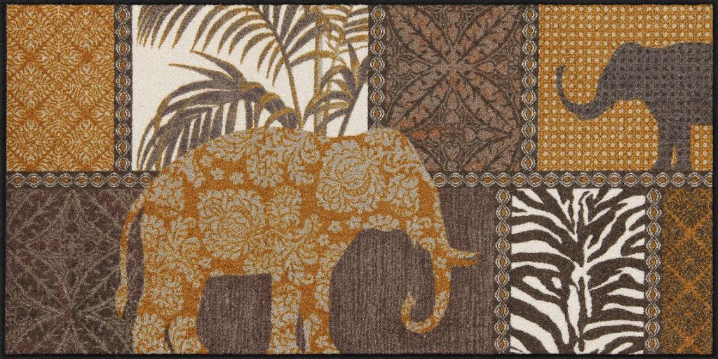 Salonloewe MARULA BROWN Fußmatte Wohnmatte 75 x 150 cm