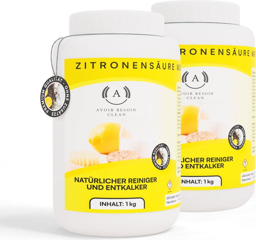 2x 1 kg Zitronensäure Pulver Monohydrat