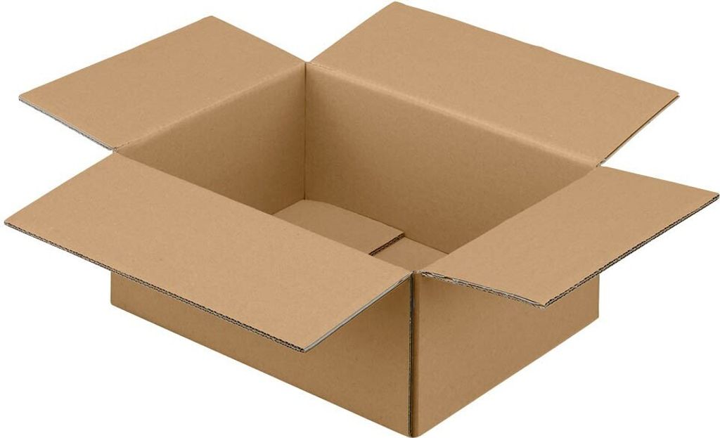 Nestler Wellpapp-Faltkartons 2-wellig braun 44,3 x 32,3 x 17,8 cm Außenmaß, 20 St.