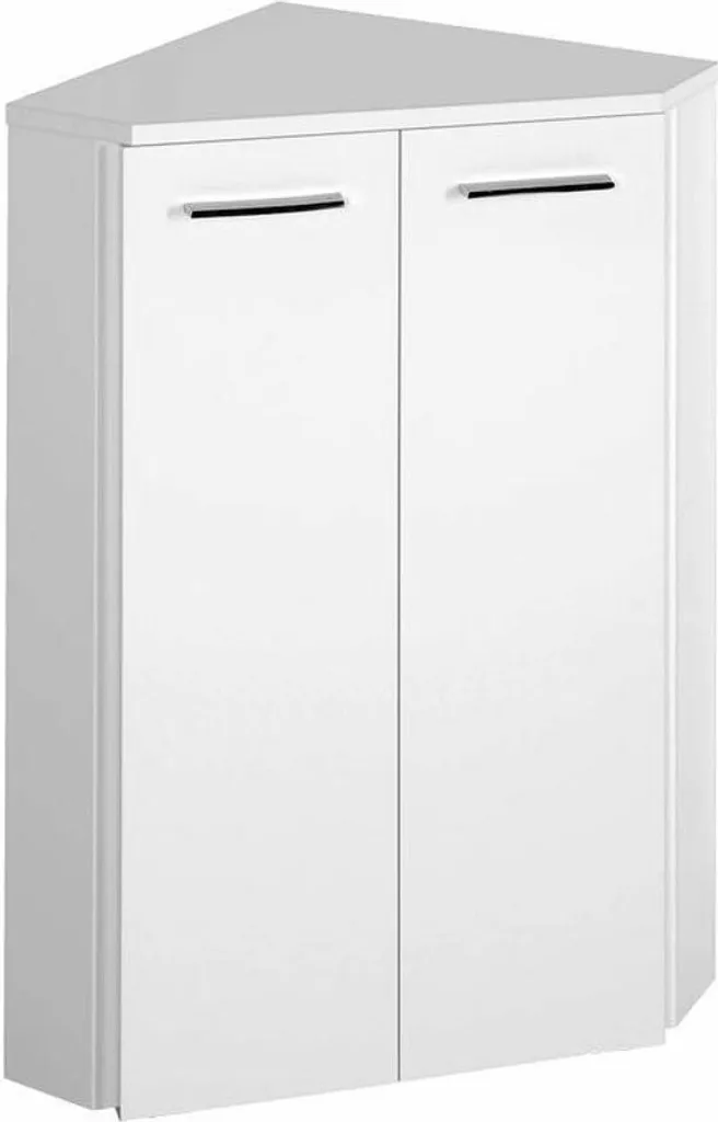 Aqualine Zoja Armoire d'angle 35x78x35 cm Blanc 50321 pour Salle de Bain