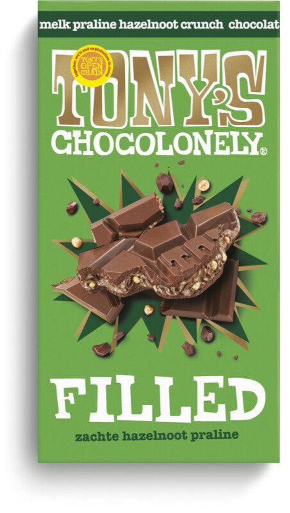 Tony's Czekoladowy Nadziewany Mleczny Pralinowy Chrupiący Zdjęcie produktu 