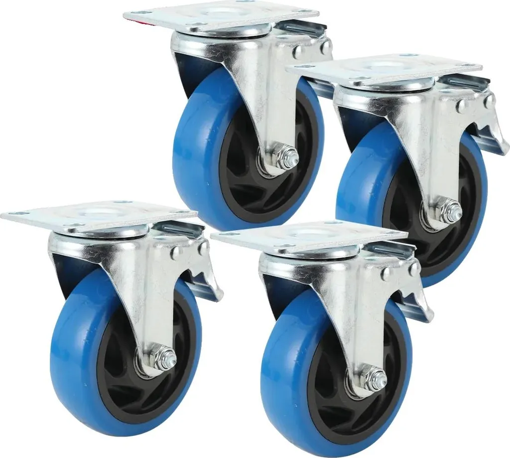 Ruota Industriale 100 mm con Freno - Portata 150 kg per Logistica