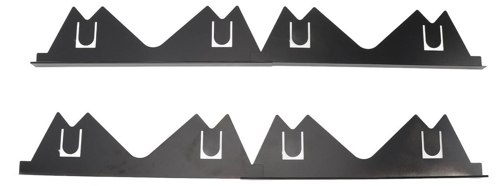 2 Paar Edelstahl-Herdspaltabdeckungen, Füller, Zierleisten-Set, hitzebeständig, leicht zu reinigen, verstellbare Länge von 34,9 cm bis 69,9 cm