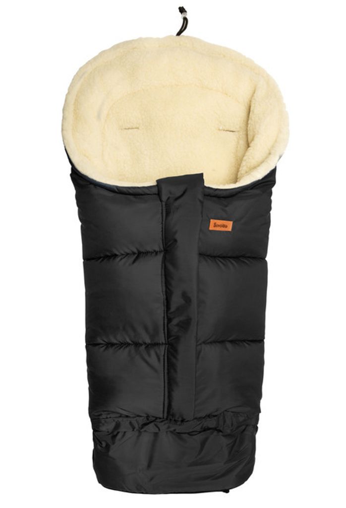 SENSILLO Fusack Kinderwagen Winter Buggy - 3in1 Combi - Schwarz