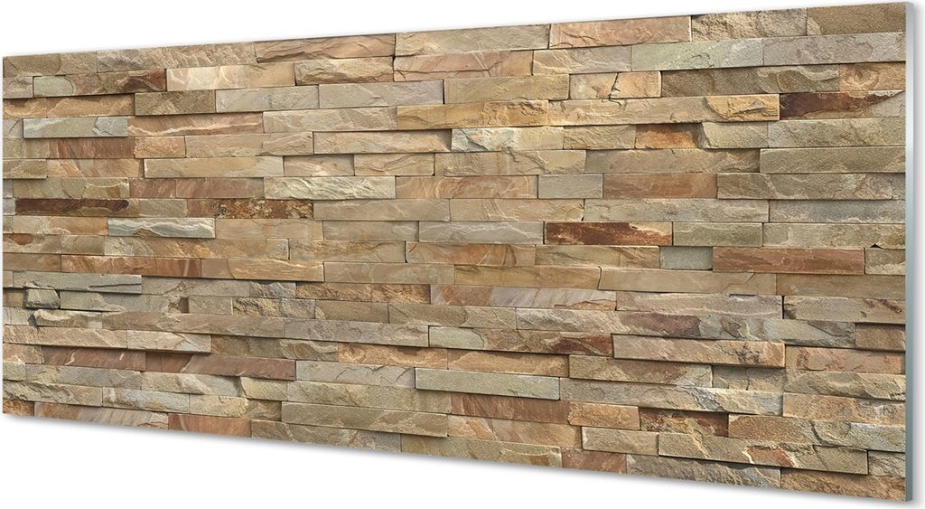 Glasbilder 125x50 Wandkunst Steinwandplatten