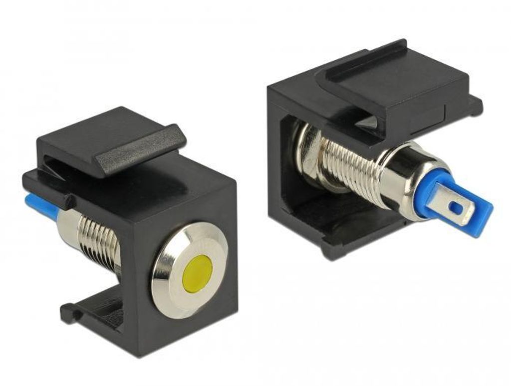 Keystone LED gelb 6 V flach (schwarz, für Keystone Produktbild 