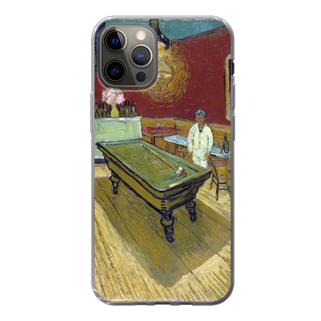 MuchoWow Handyhülle Schutzhülle Hülle für iPhone 13 Pro Das Nachtcafé - Vincent van Gogh Silikon Softcase Handy Hülle - Handy-Tasche