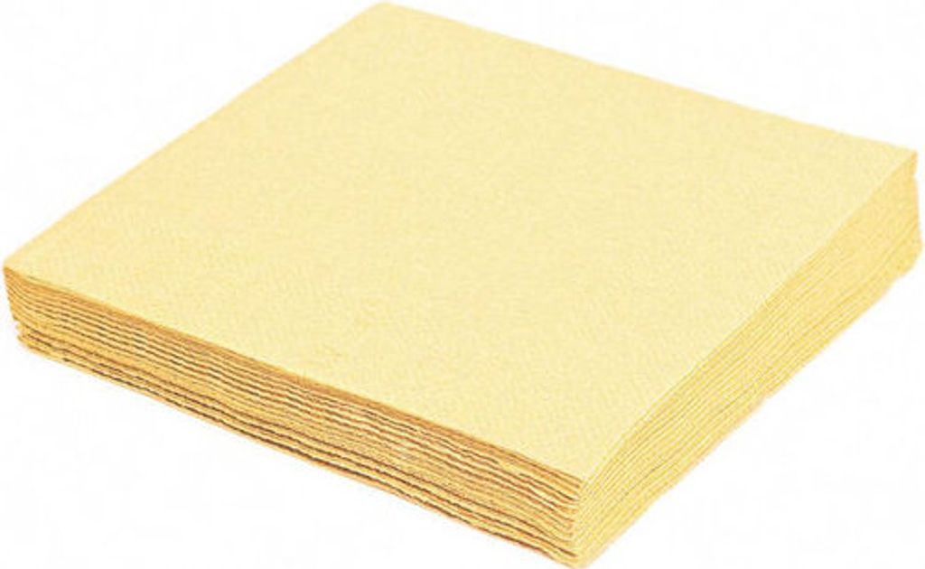 1000x Servietten 33 x 33 cm 1/4-Falz 3-lagig champagner