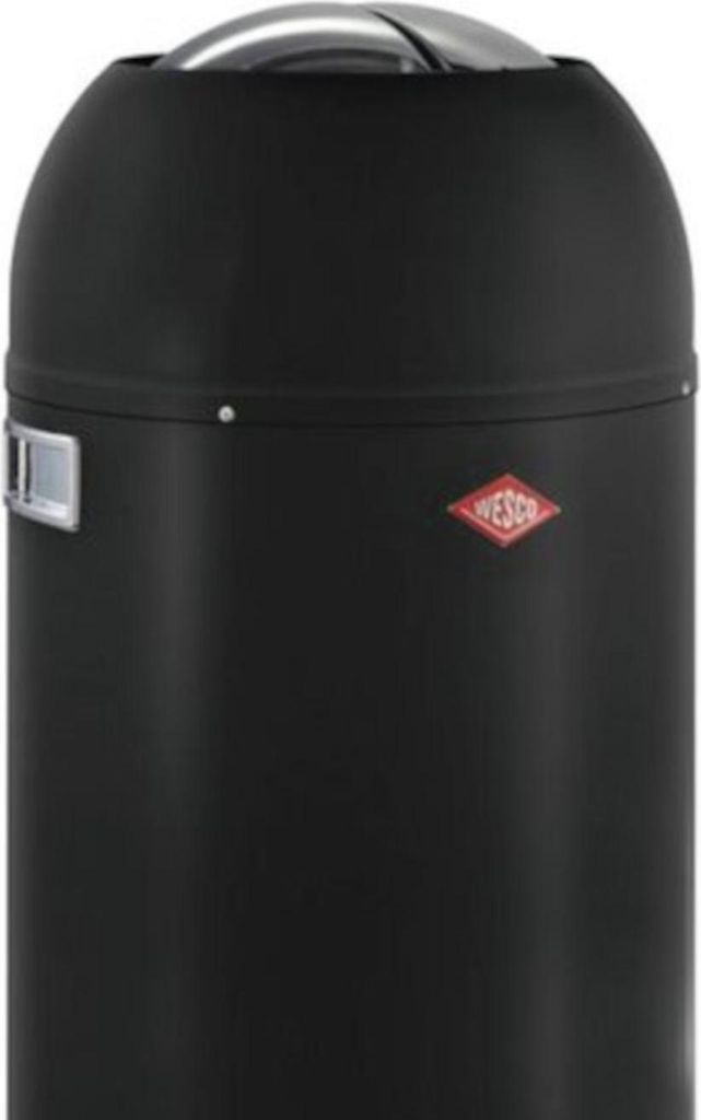 Poubelle à Pédale Wesco Kickboy – Acier Noir, 40 L (neuve)