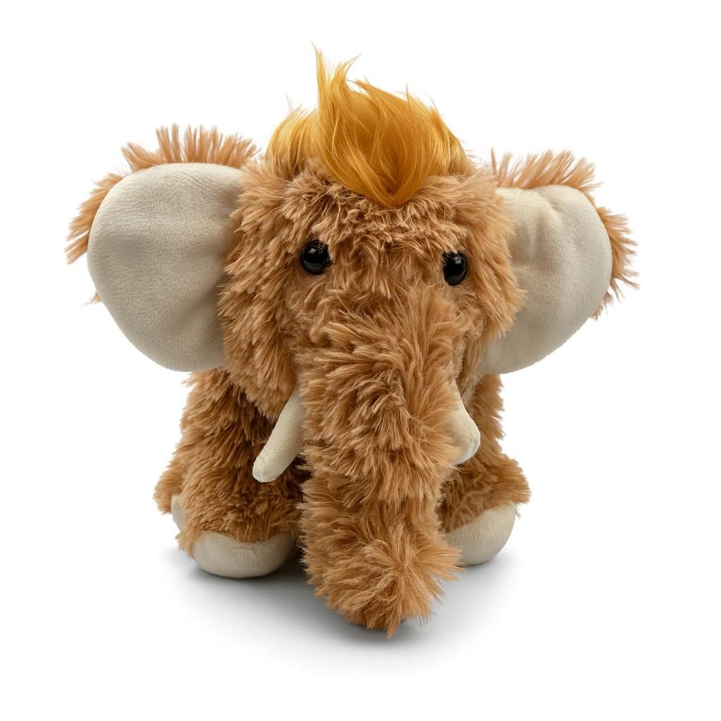 Plüschtier Mammut 30 cm Hellbraun – Weiches Kuscheltier aus Plüsch