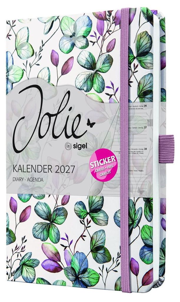 Wochenkalender Jolie 2027 Hardcover ca. A5 Clover Romance Produktbild 