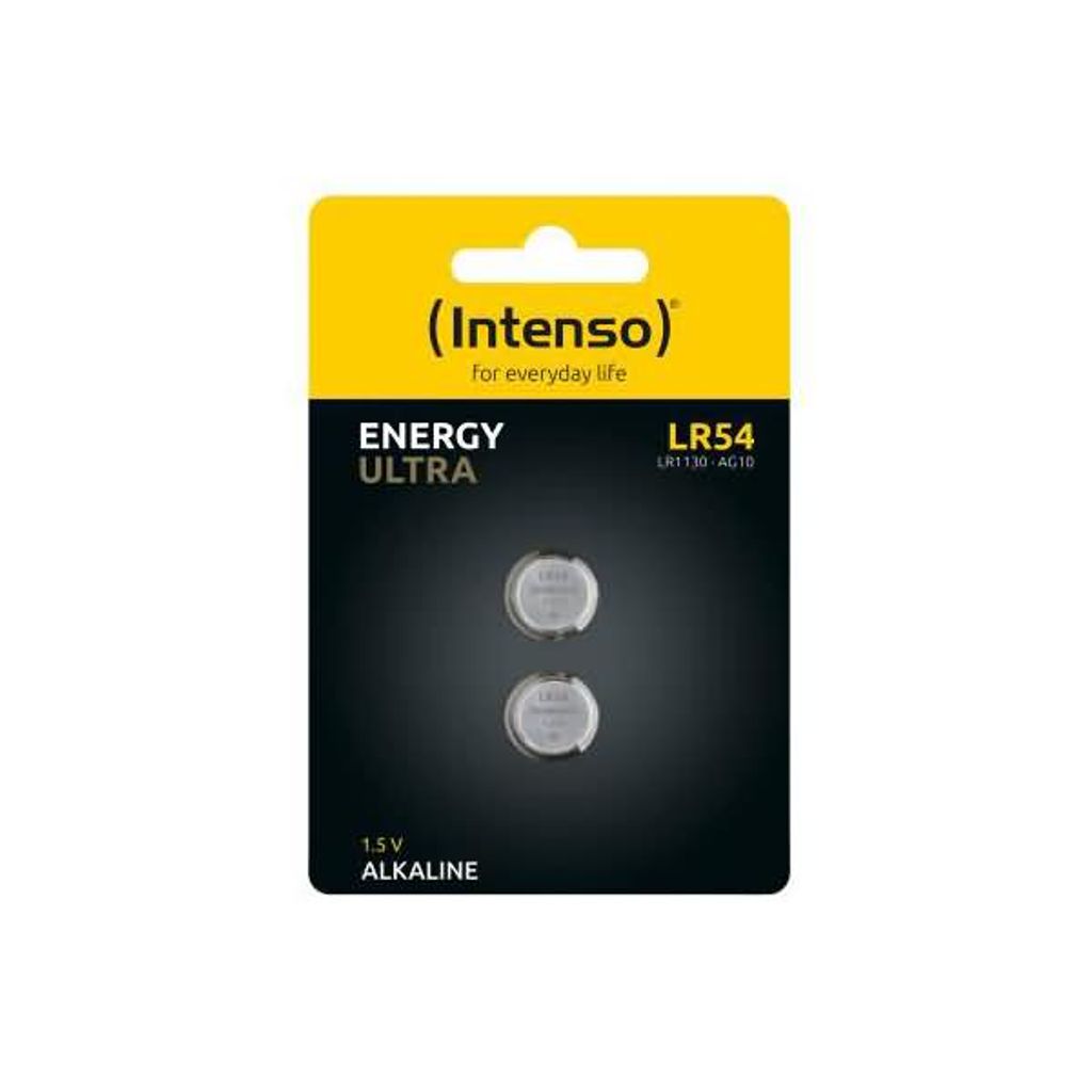 20 Intenso Energy Ultra LR54 AG10 Alkaline Knopfzelle Batterien im 2er Blister 