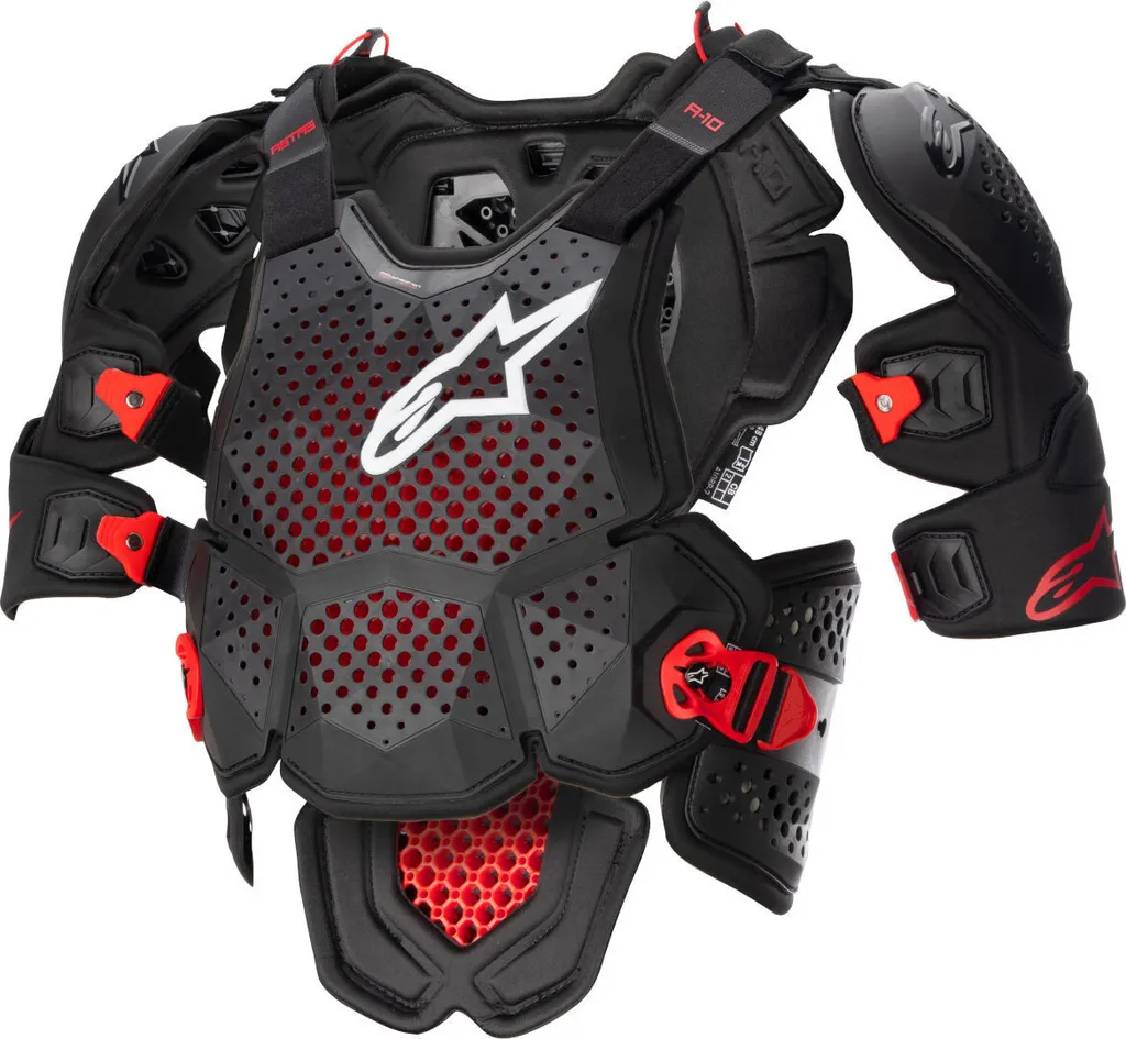 Gilet pare-pierre Alpinestars A10 V2 contre les chocs de moto