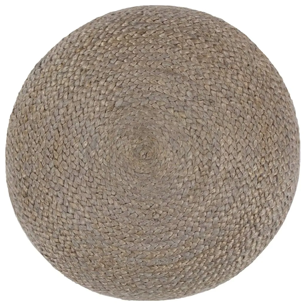 SYFAX™ Pouf Juta Grigio 45x30 cm | Ottomana Handmade Urban Style