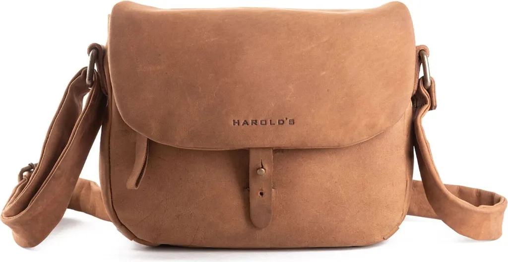 HAROLD'S Pelle borsa a tracolla Antic Slingbag Nature marrone