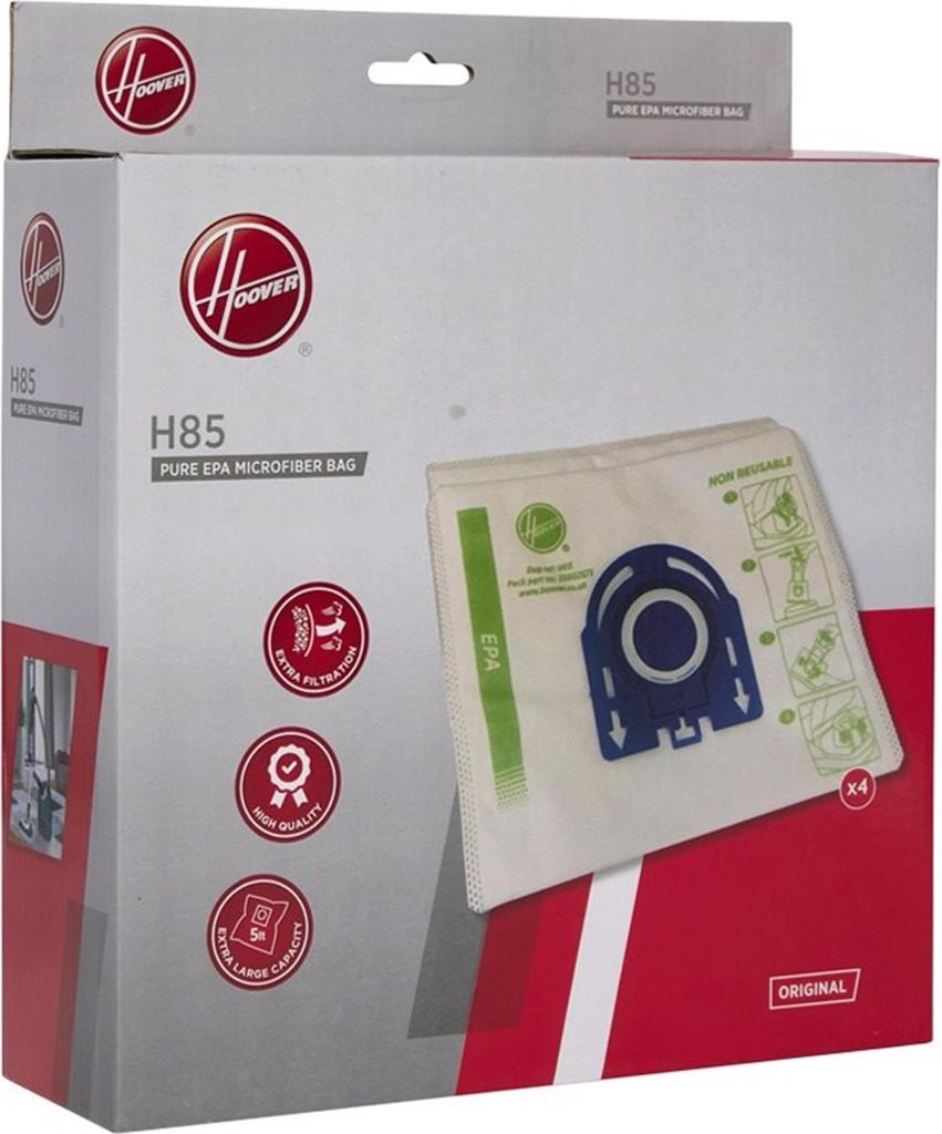 Hoover H85, Prachový sáček, Bubnový vysavač, Bílá, Obrázek produktu 