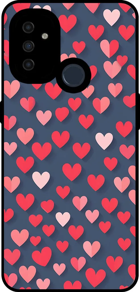 Custodia Design Cuori OnePlus Nord N100 Smartphonica - TPU Flessibile