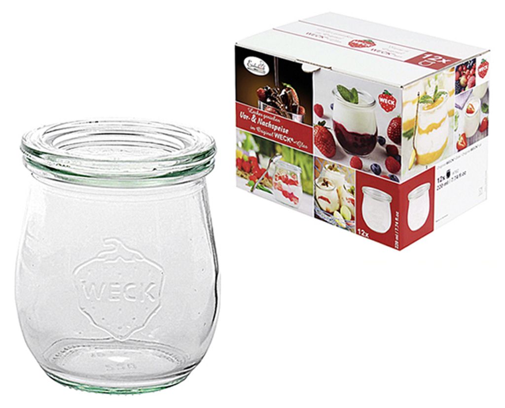 Weck Tulpenformgläser 220 ml 4er Karton (Gläser in Immagine del prodotto 