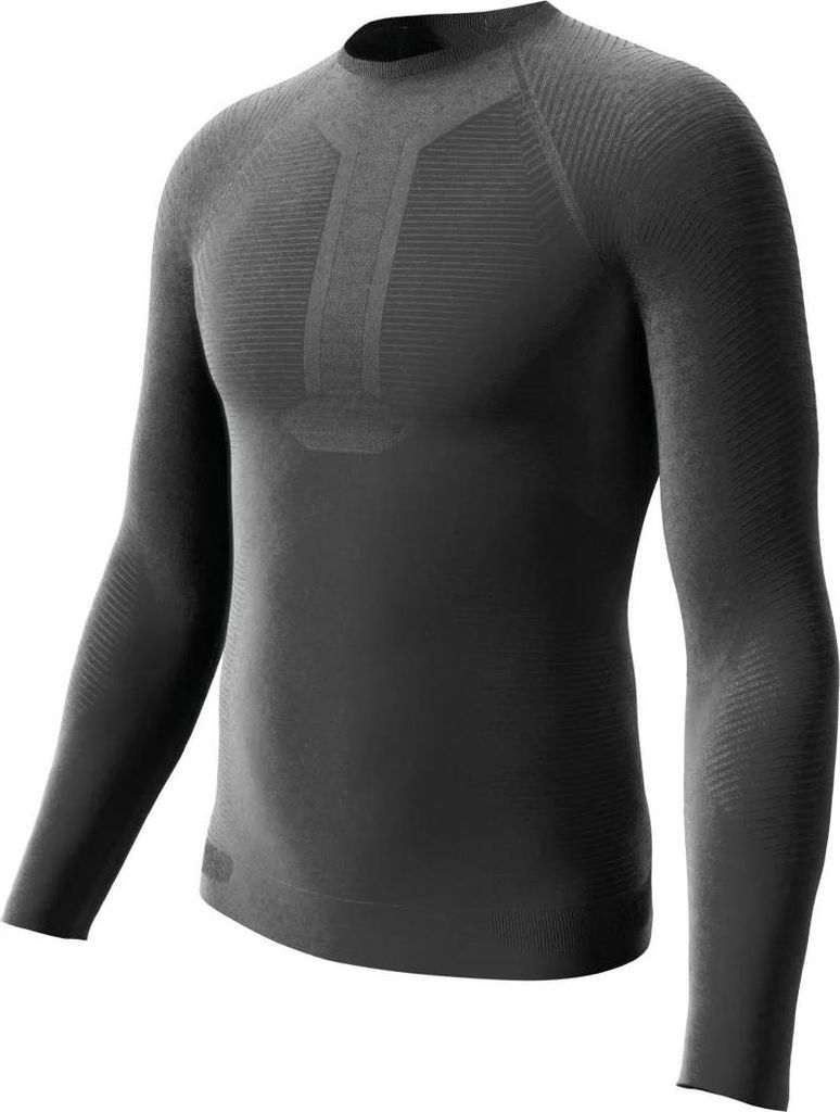 Crivit Herren Funktiosunterhemd Warm Langarm Seamless Outdoor Sport Schwarz M