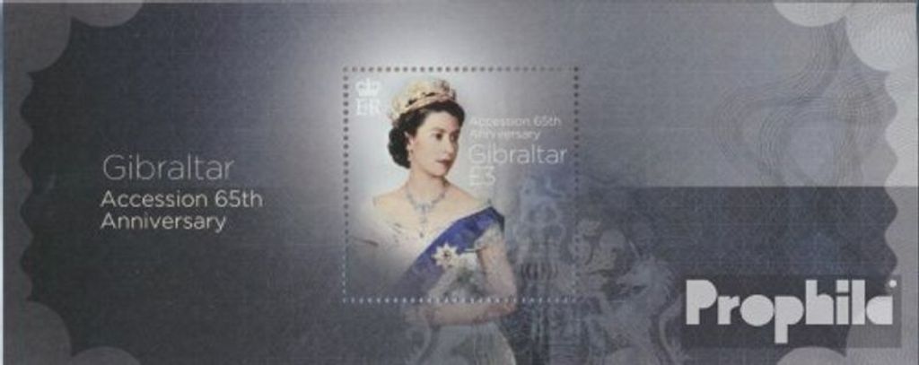 Briefmarken Gibraltar 2017 Mi Block126 (kompl.Ausg.) postfrisch Königin Elisabeth II.
