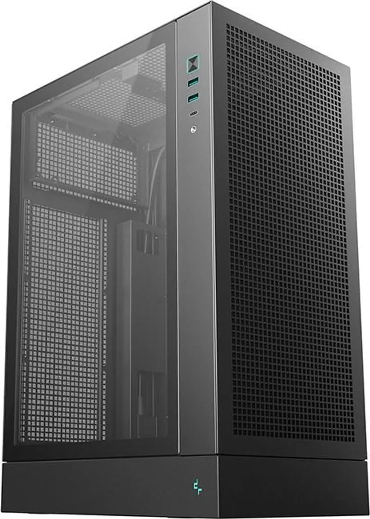 Boîtier PC Compact DeepCool CH170 PLUS Noir pour Setup Gaming et Bureau