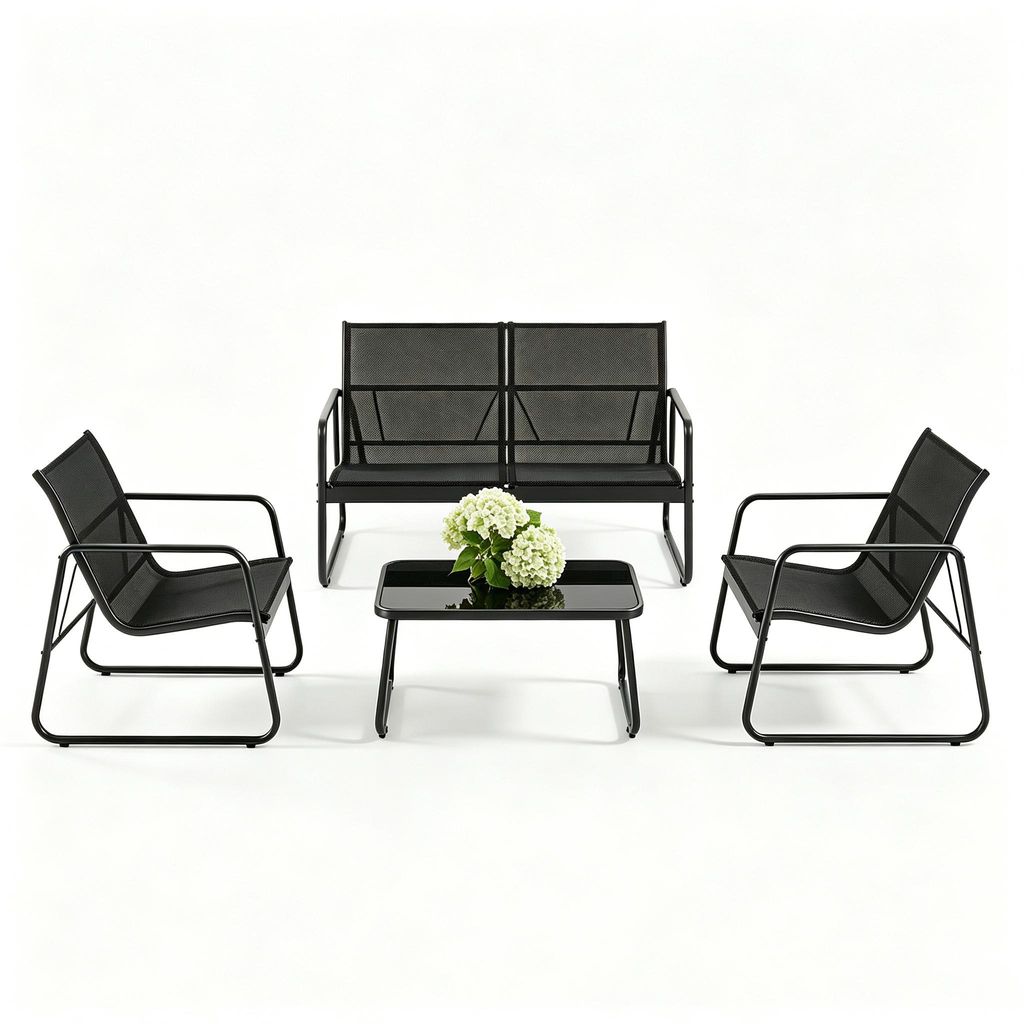 Set di mobili da giardino Bealife, set di 4 sedie da Immagine del prodotto 