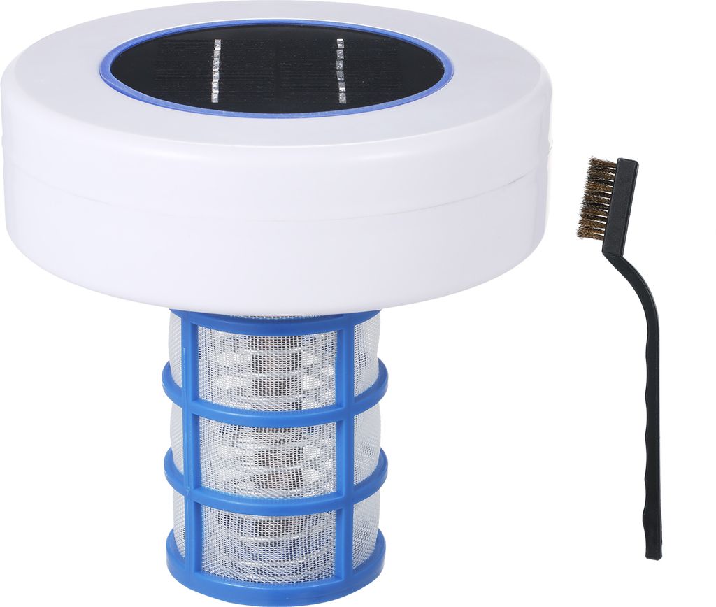Solarbetriebener Schwimmbadreiniger Solar-Pool-Ionisator Schwimmbadwasser Algenhemmung Chlorfreier Wasseraufbereiter