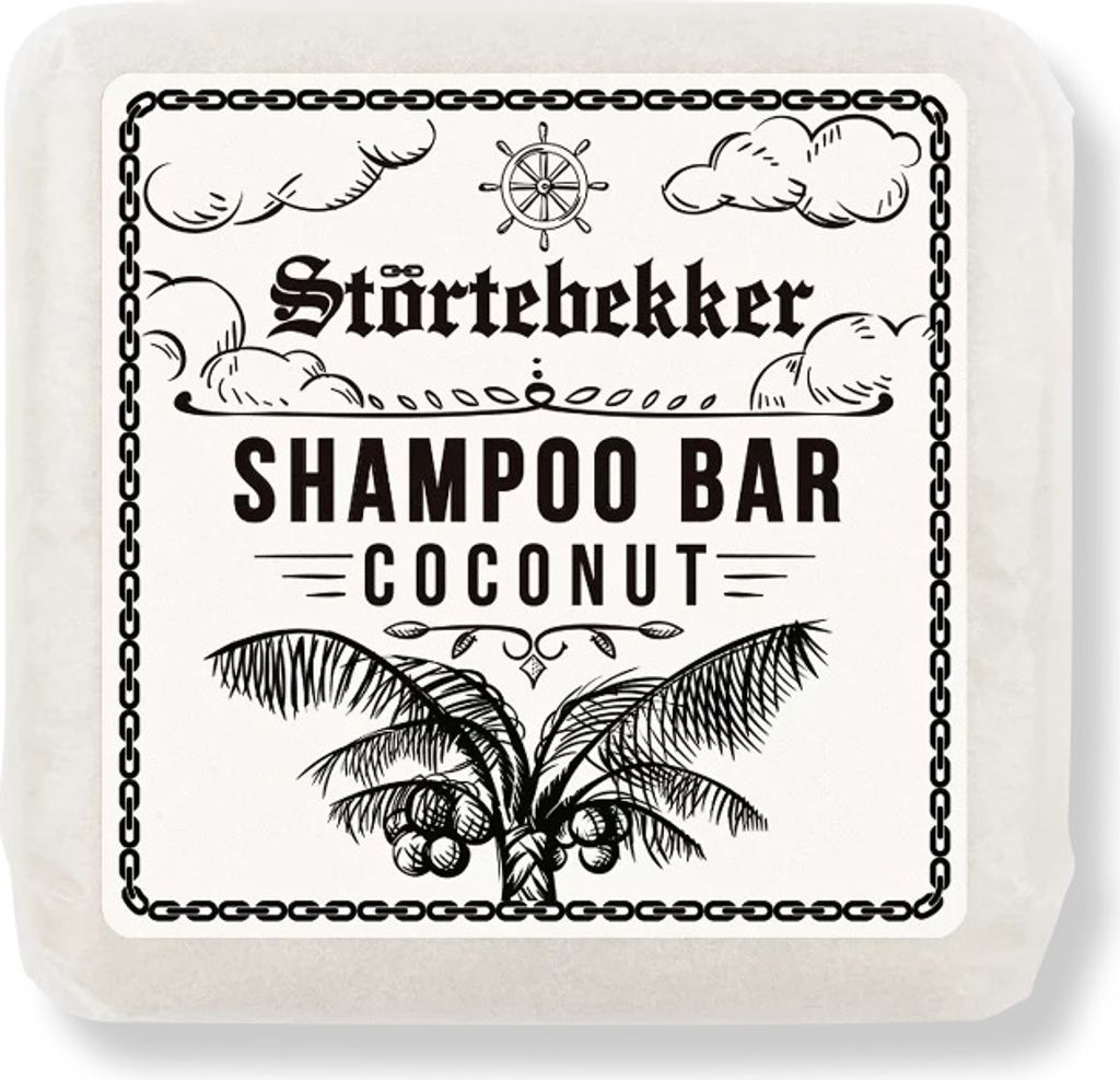 Störtebekker Festes Shampoo Kokos - Handgefertigtes, veganes Shampoo für Herren & Damen - Wohlduftende Duschpflege für Haut und Haar