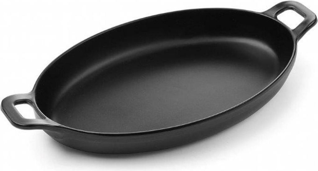 HENDI Pfanne Oval Little Chef 155x80x37 mm Schwarz melamine