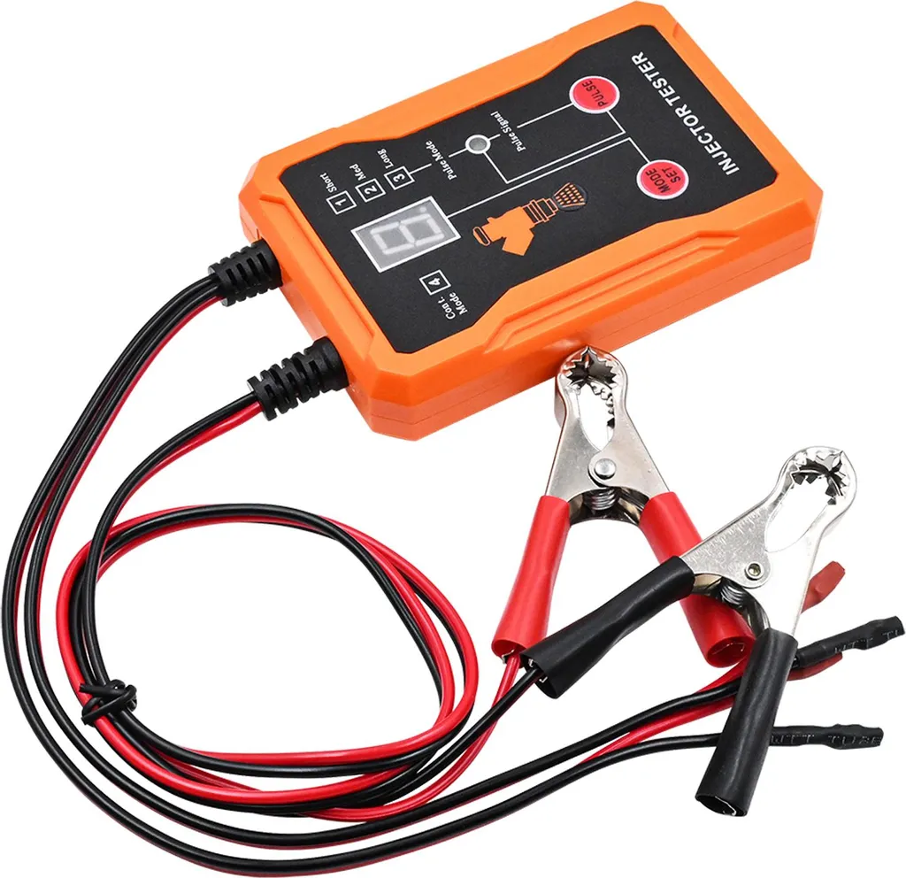 Testeur d'injecteurs de carburant universel 8 modes blanc avec 4 adaptateurs