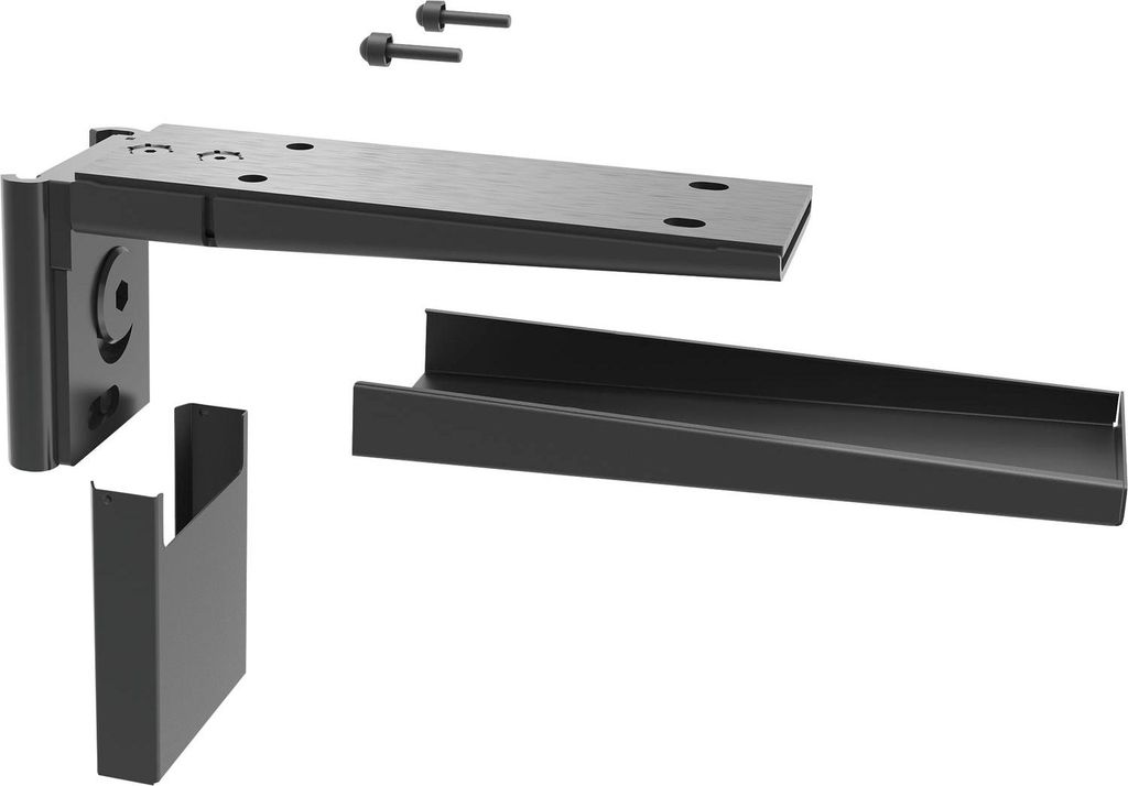 PEKA Holzwerkstoffe-Tablarträger Pecasa Stahlblech Feinstruktur schwarz