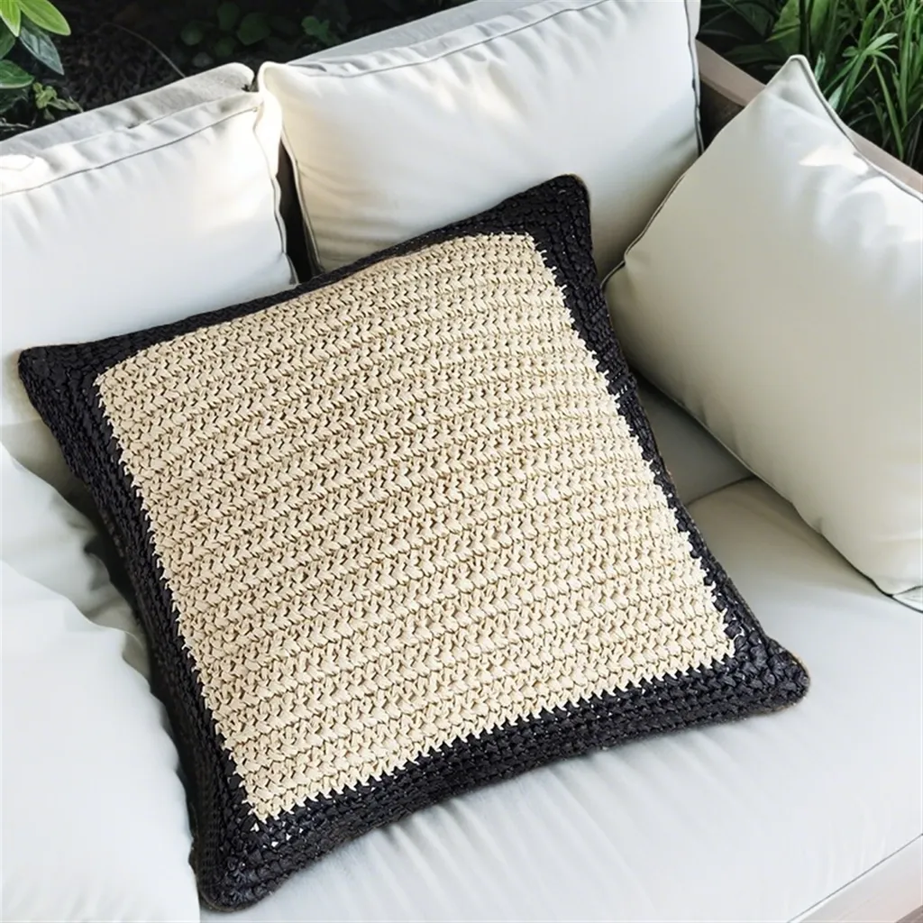 1 fodera per cuscino senza imbottitura, 45x45 cm - Fodera per cuscino da divano tessuta a mano per soggiorno, divano e decorazione, stile 2