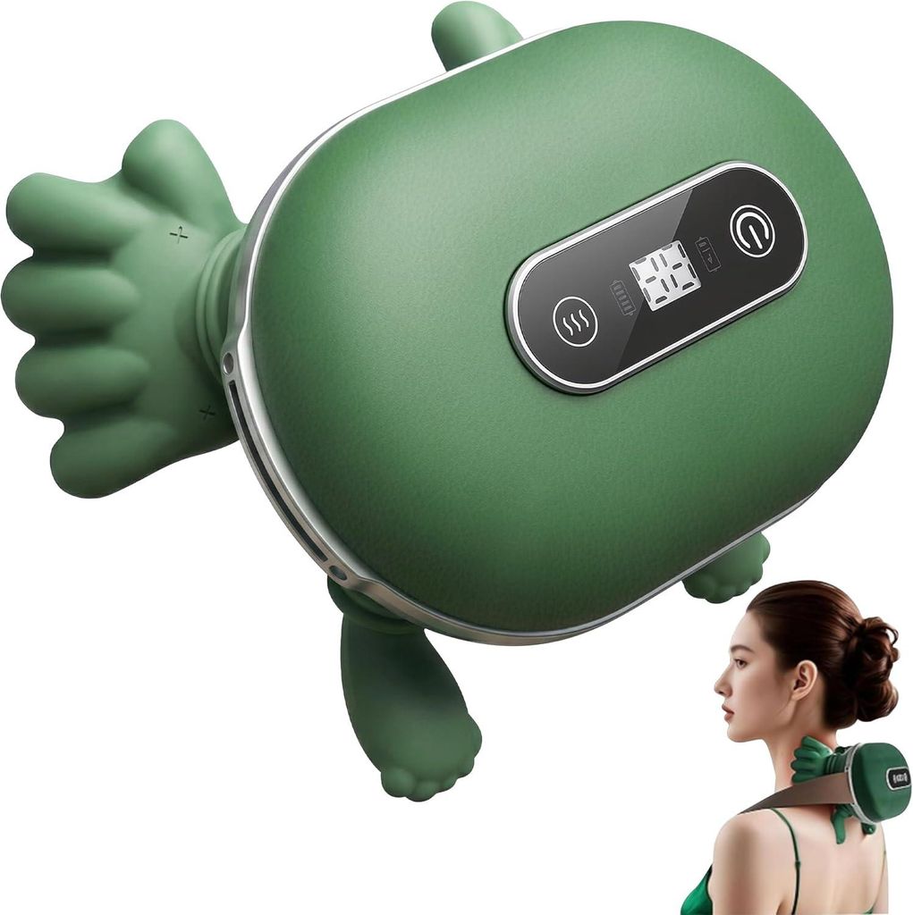 4D Shiatsu Massagegerät mit Touchscreen & Wärme – Nacken, Rücken, Schultern-Nur für kurze Zeit!
