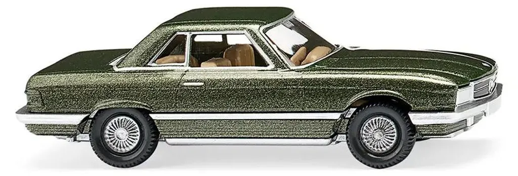 Miniature Mercedes 350 SL Vert Métallisé 1/87 Wiking WIK014040 Haute Qualité
