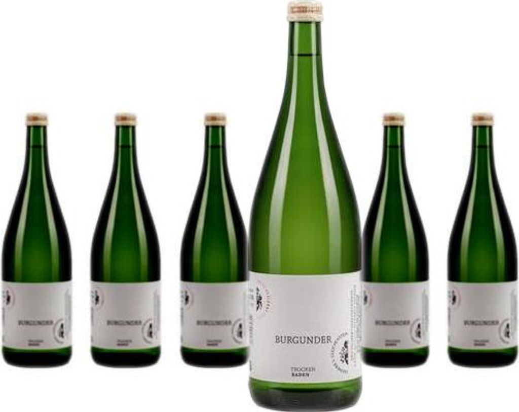 6 x Weingut Freiherr von Gleichenstein Weisser Burgunder trocken 1 Liter