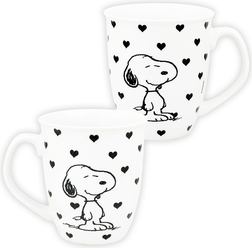 The Peanuts Tasse Snoopy - Herzen Tasse Kaffeetasse Produktbild 