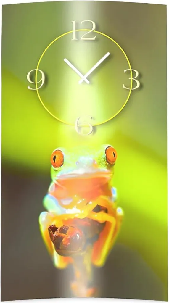 Décoration murale horloge design jungle pour intérieur moderne et zen