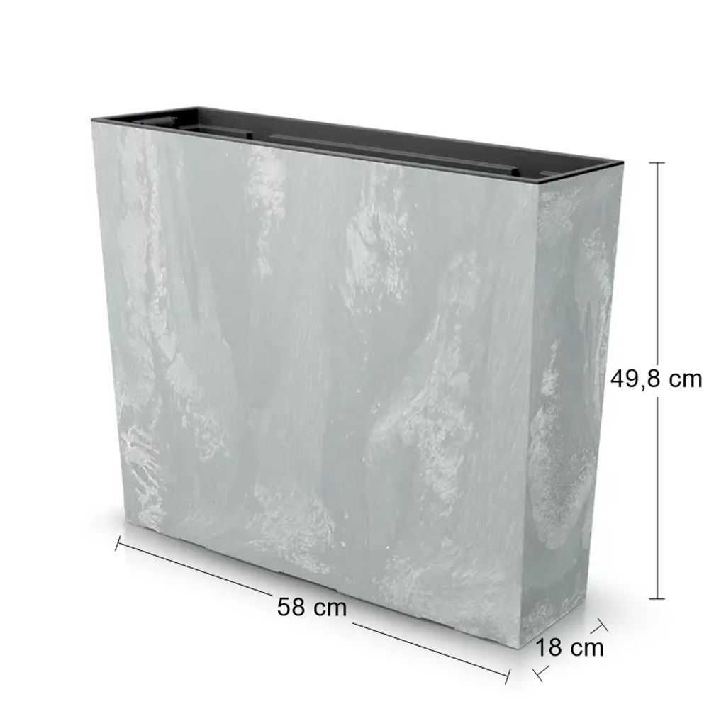 Ebert Pflanztopf Aus Kunststoff – 18 Cm, 2,2 Liter, Braun, 1 Stück
