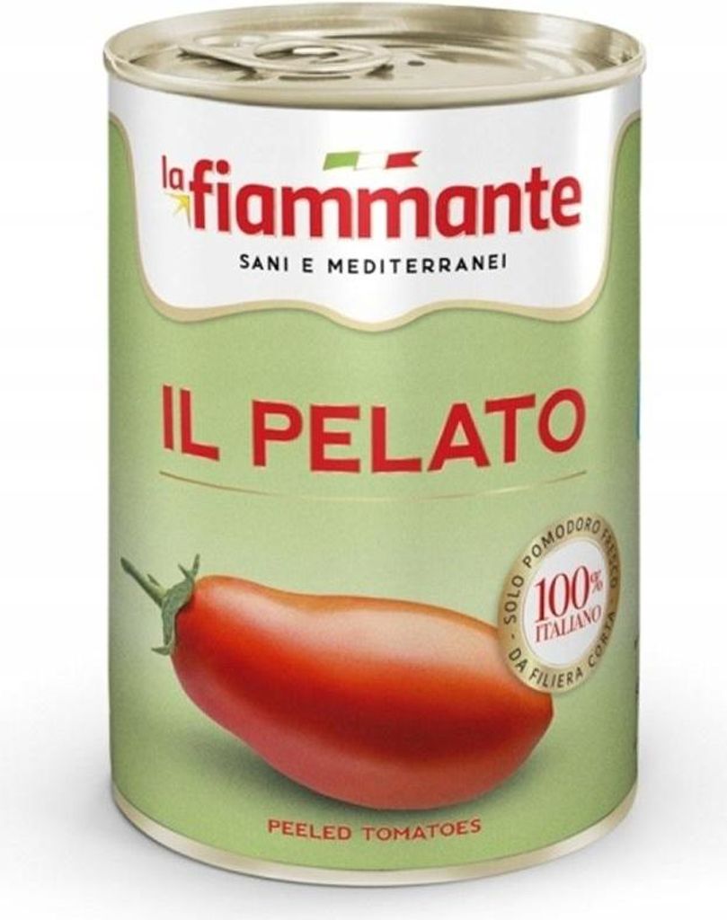 A can of peeled tomatoes.