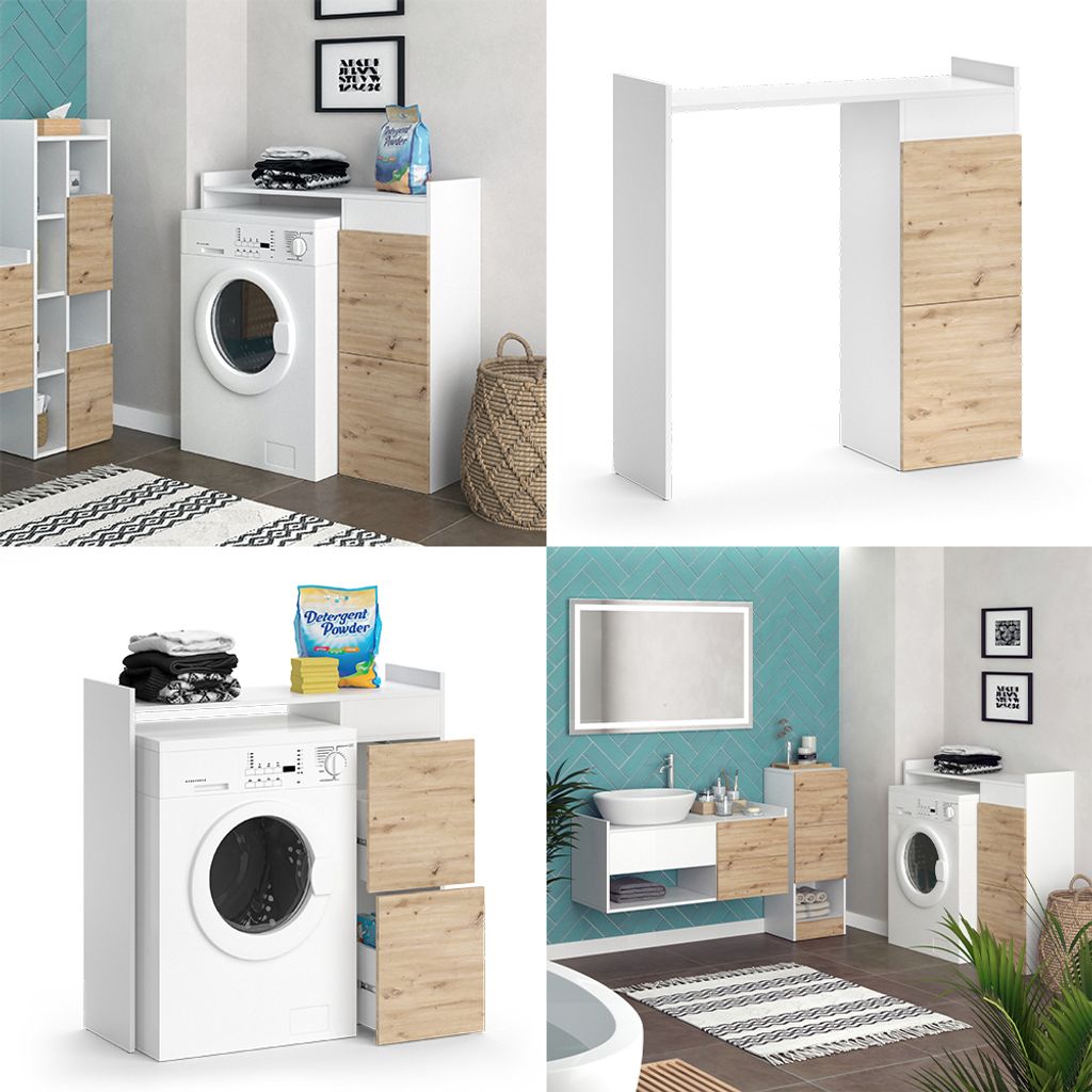 Vicco Waschmaschinenschrank Alf, 99 x 98 cm mit 2 Produktbild 8