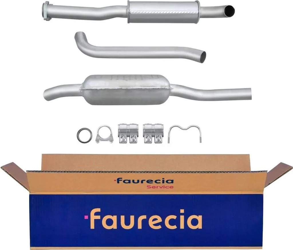 Silencieux central robuste FAURECIA IAM pour MERCEDES W123 haute qualité