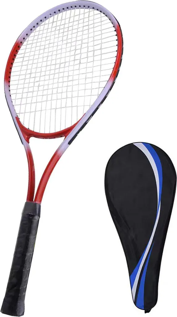 Raquette de tennis adulte 27 pouces rouge idéale pour débuter le sport