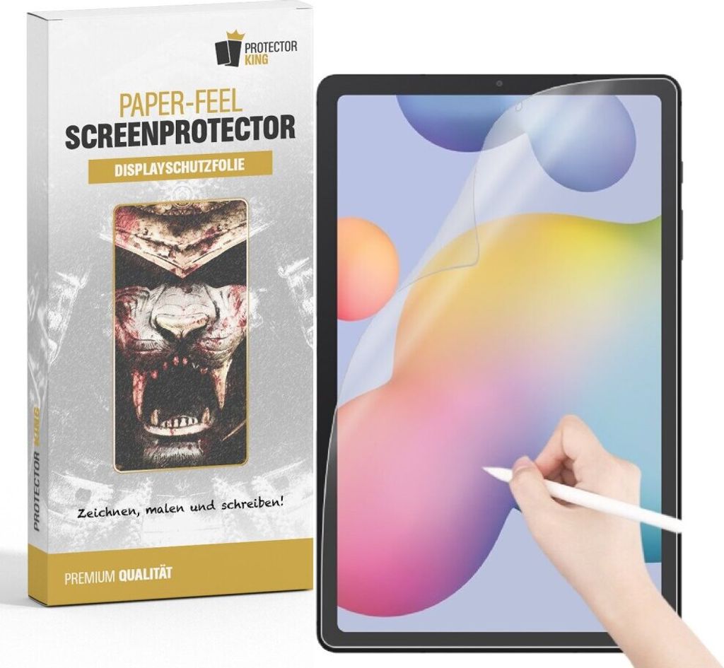 2x Paperfeel für Samsung Galaxy Tab S6 Lite Displayschutz Schreiben Malen Skizzieren ANTI-REFLEX MATT ENTSPIEGELT
