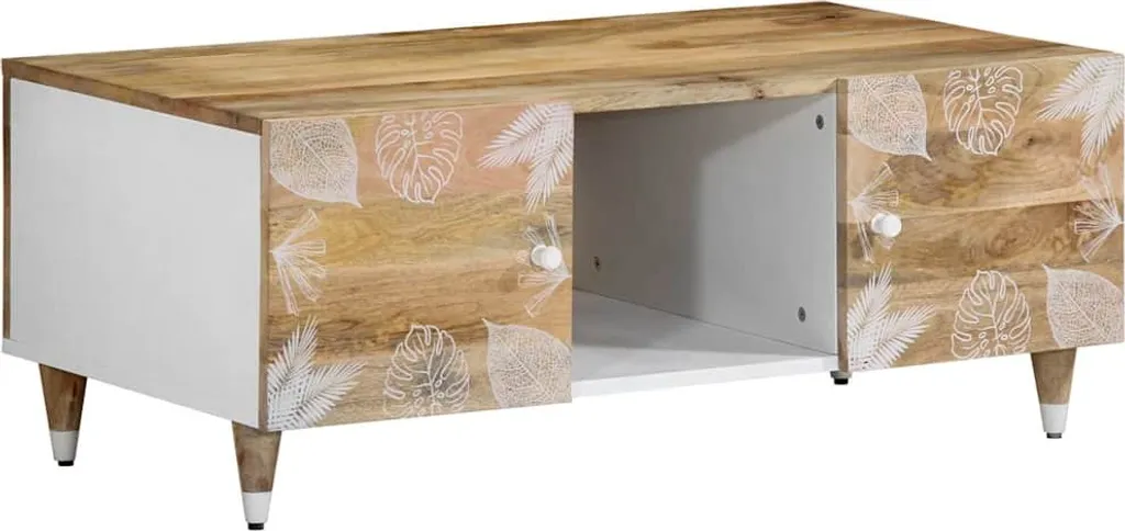 Tavolino durevole 100x54x40 cm in legno massiccio di mango - Tavolini Octo1379568 1parte - 1