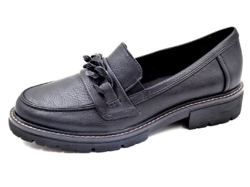 Sportliche Slipper für Damen in schwarz