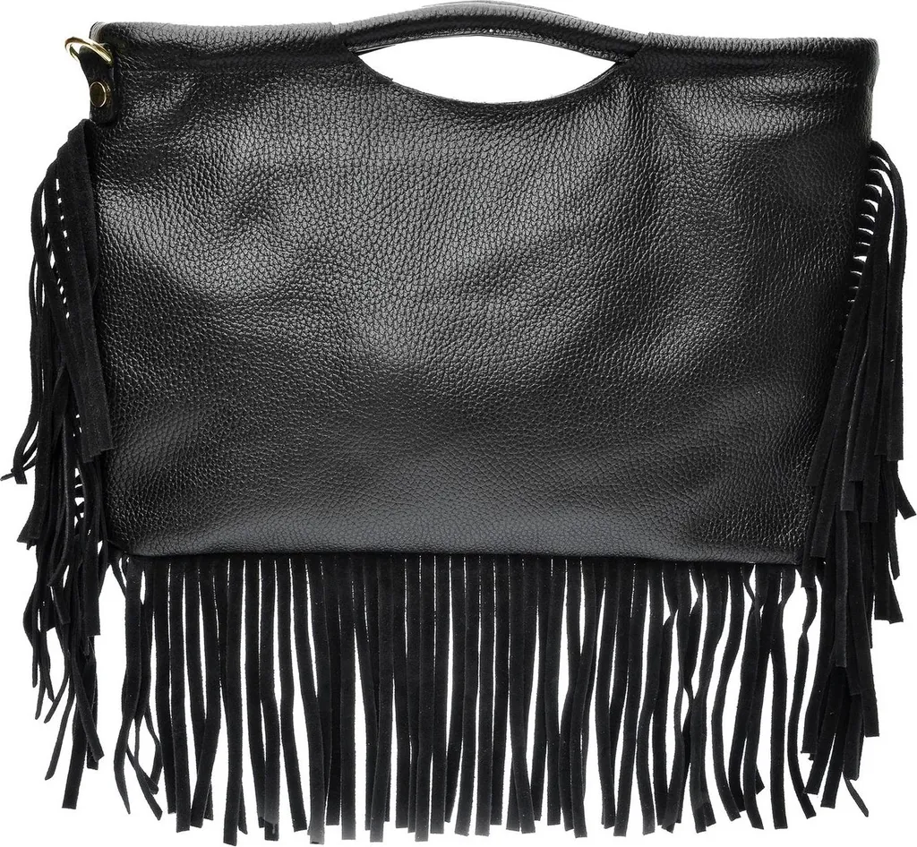 Sac porté main en cuir noir Isabella Rhea AW25 IR 136T pour Femmes