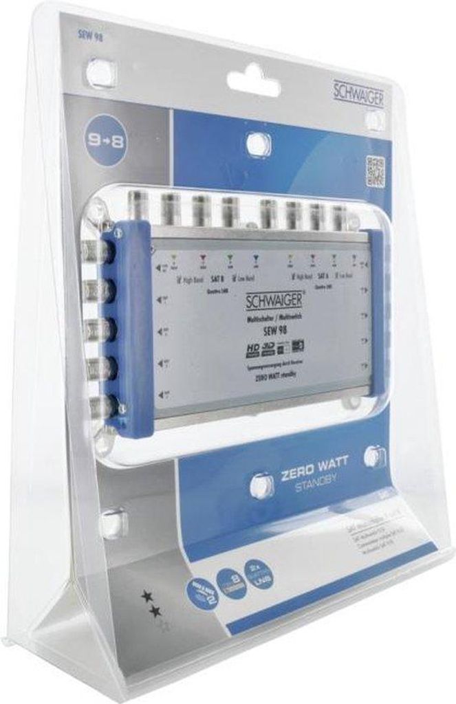 Schwaiger SEW98 531, 9 wejś., 8 wyjś., 950 - 2150 MHz, 5 - Zdjęcie produktu 