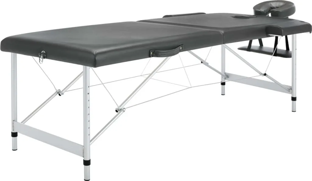 Table de massage pliante en aluminium pour soins et kinésithérapie
