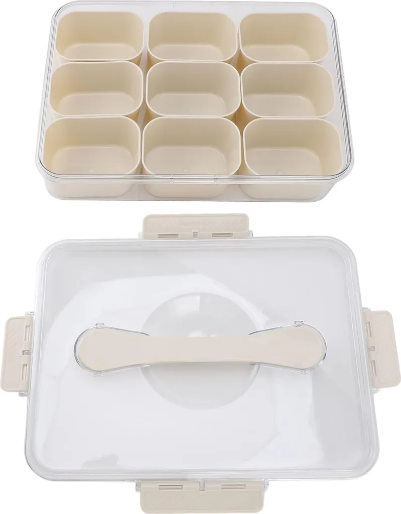 Boîte d'organisation 9 compartiments pour assaisonnement et condiments