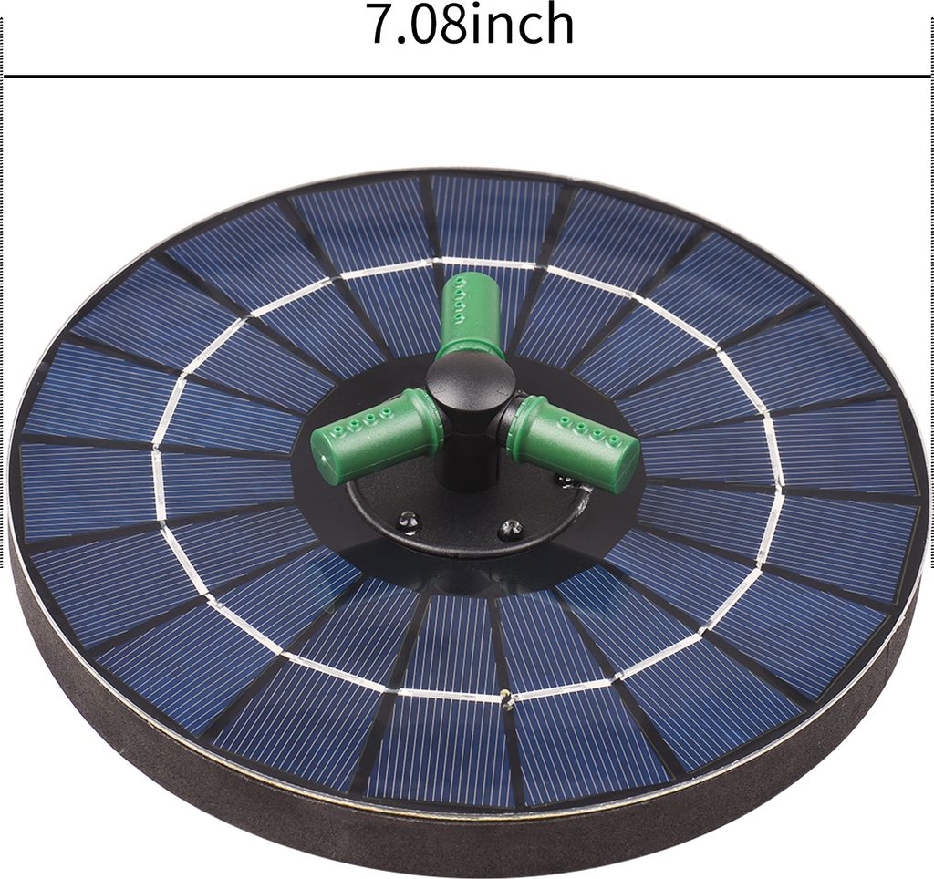 4W bunte Solar-Springbrunnenpumpe mit 360 ¡ã drehbarer Produktbild 8